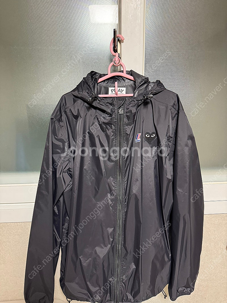 꼼데가르송 바람막이 블랙--0