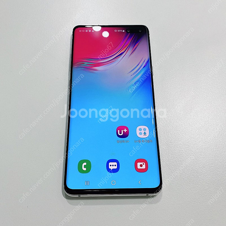 갤럭시S10 5G 실버 256기가 무잔상 중고폰 17만--4