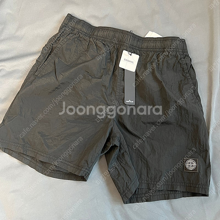 스톤아일랜드 B0943 나일론 메탈 스윔 팬츠 블랙 L...--0
