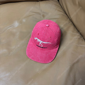 Supreme 슈프림 쥬라기 데님 레드 6패널 볼캡 모자 (Washed Denim Red)