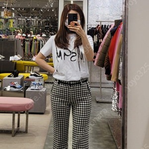정품 MSGM 팬츠(핑크)