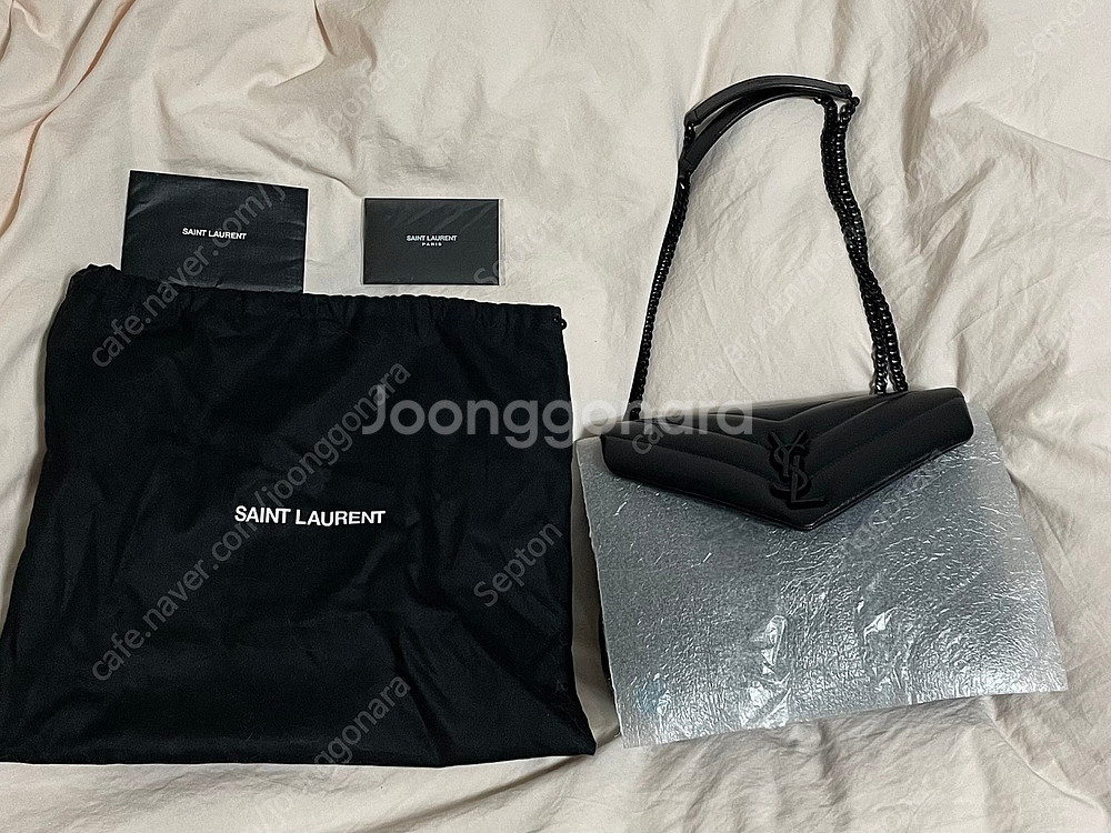 생로랑 루루백 올블랙 스몰--1