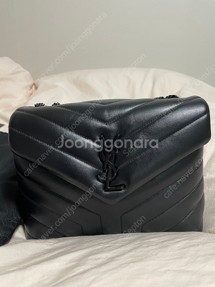 생로랑 루루백 올블랙 스몰--2