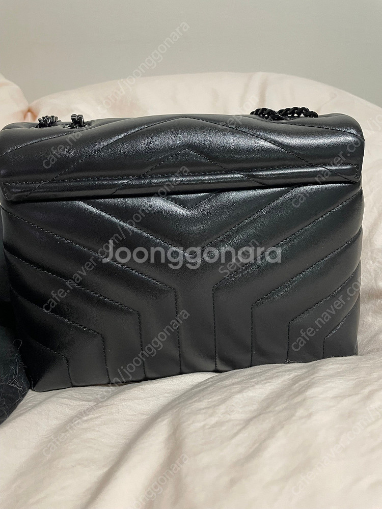 생로랑 루루백 올블랙 스몰--4