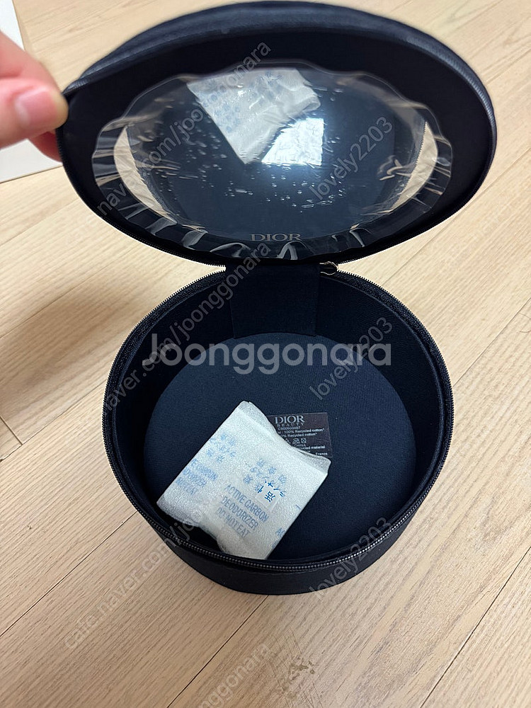 디올 코스메틱 원형 파우치--1