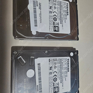 도시바 2.5인치 hdd 1TB 2개 팝니다.