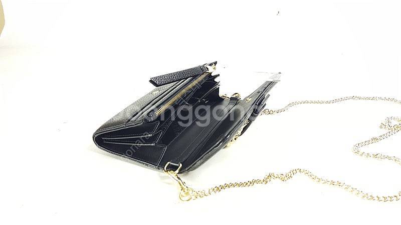 베르사체 꾸뛰르 검정색 가죽 여성 체인 장지갑 정품 베...--3