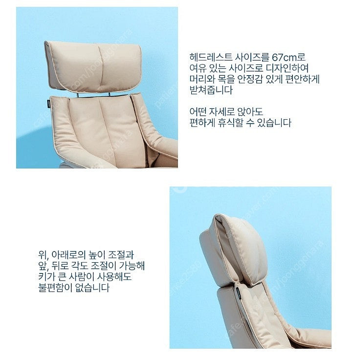 핸슨 제네바 가죽 수동 리클라이너 - 옐로우--4