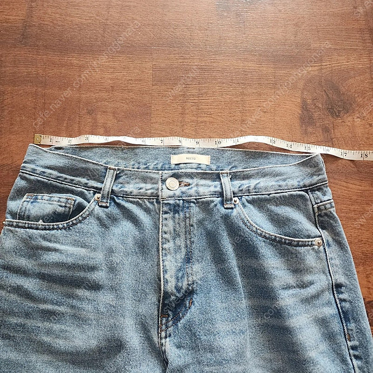오르 와이드 렉토 청바지--9