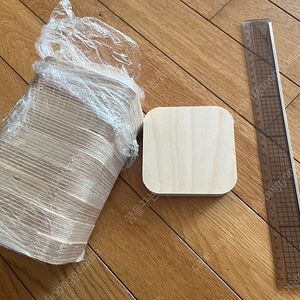 목공예 컵받침 만들 자작나무판 10개 일괄
