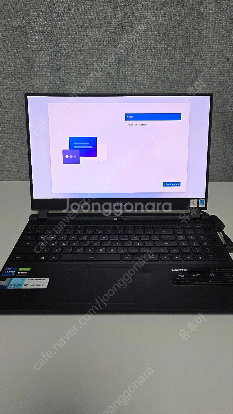 기가바이트 aero 15 oled xd 4k 1tb 노트북--1