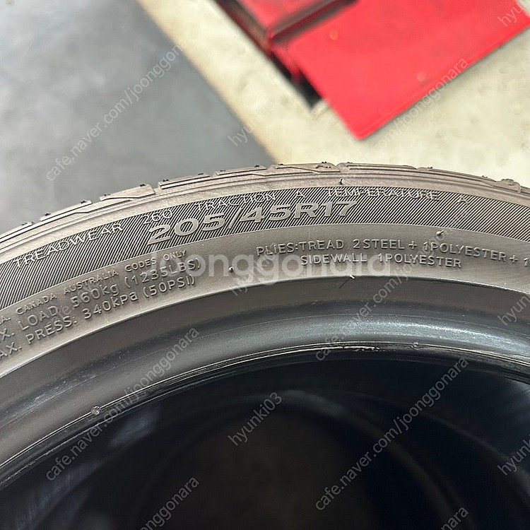 벤투스 s1 evo3 205 45R17 타이어 1짝--2