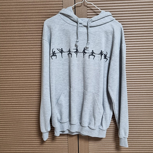 발레 회색 후드티