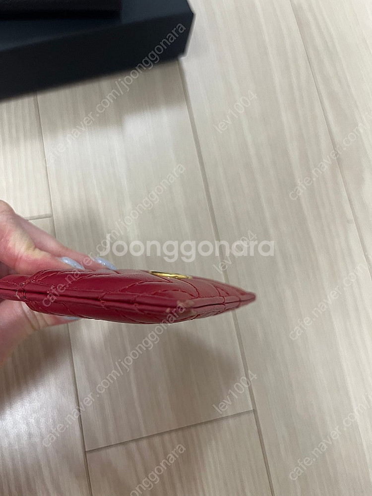 구찌 카드지갑 레드--2