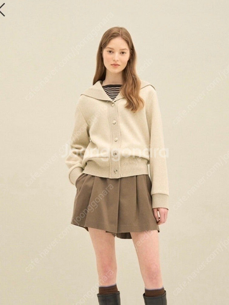 한섬 sjsj 울 세일러 가디건 더캐시미어 타임 스커트 자켓 원피스 코트 바지 점퍼 팬츠 니트--3