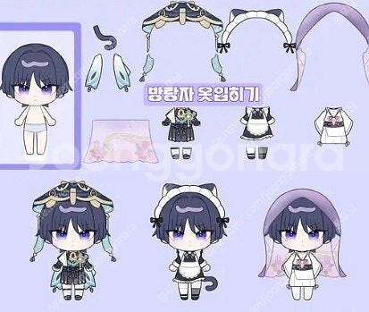 원신 푸리나 아크릴스탠드,렌티큘러카드,캔뱃지 등 굿즈--4