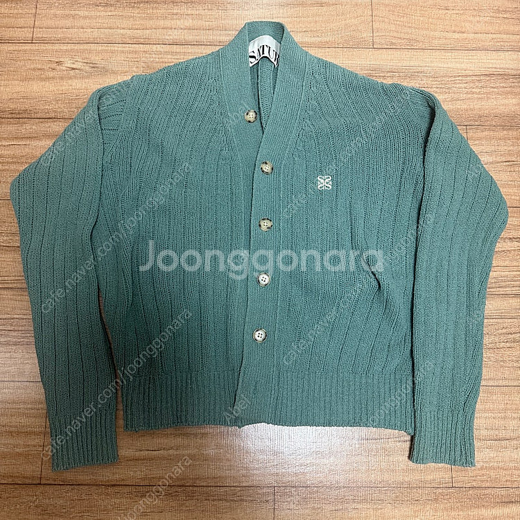 세터 파로 오버 사이즈 부클 가디건 세이지 그린(L사이즈)--1