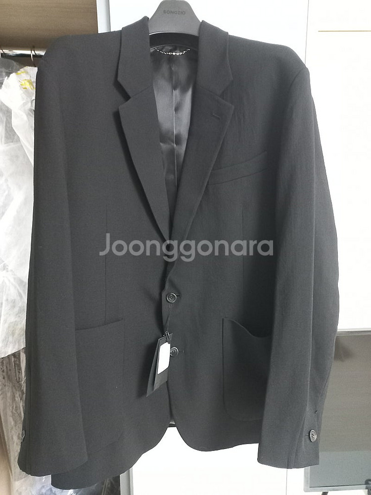 송지오옴므 차승원 콜라보 셋업 자켓 48사이즈 새제품--0