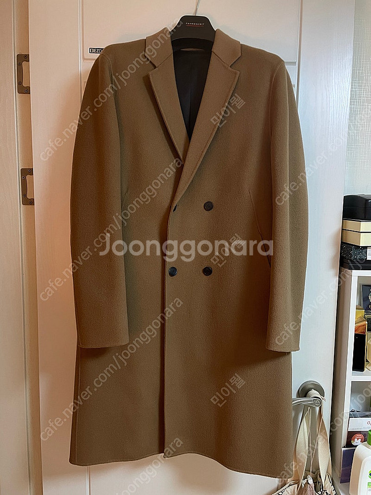 타임옴므 더블 핸드메이드 코드 카멜 105사이즈감--0