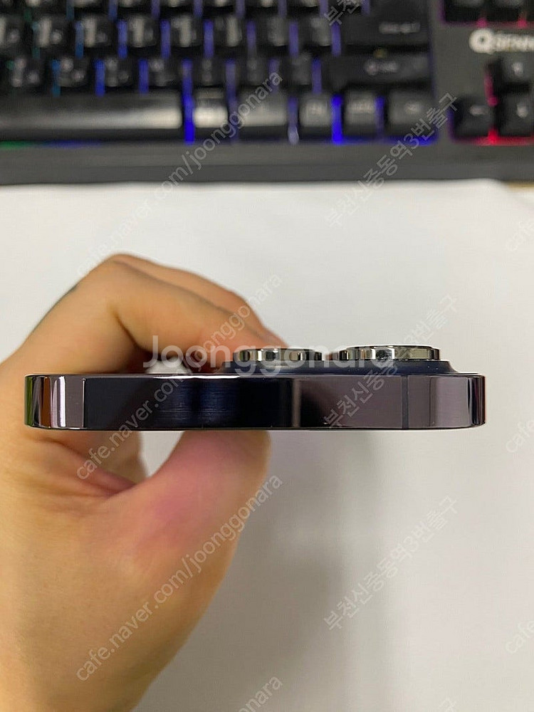 002502 아이폰14프로 퍼플 A급 128GB 무잔상...--3