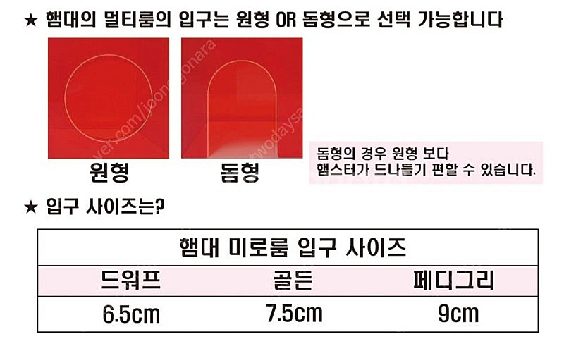 햄스터 대학 쓰리룸 / 아크릴 미로룸 / 3룸--7