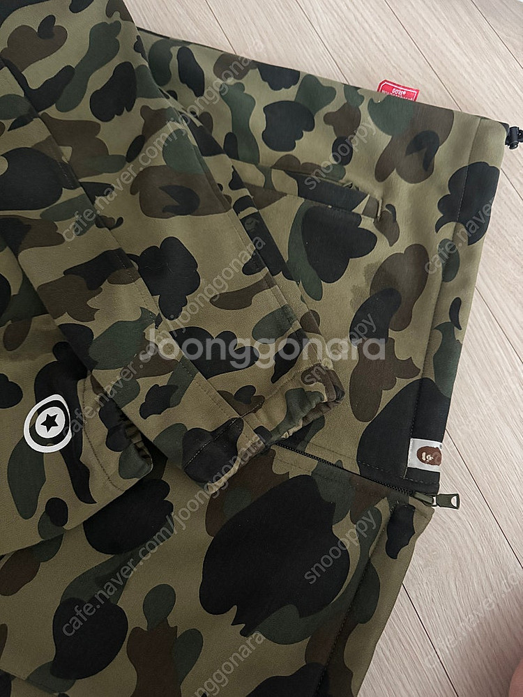 베이프 bape 1st 카모 샤크 녹계 후드집업 자켓 ...--5