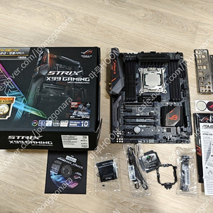 에이수스 Asus X99 Strix 게이밍 + E5-2699v3 판매합니다.