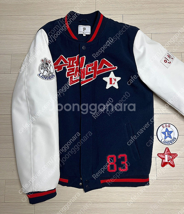 오버더피치 X SSG 슈퍼랜더스 바시티 자켓 XL(10...--0