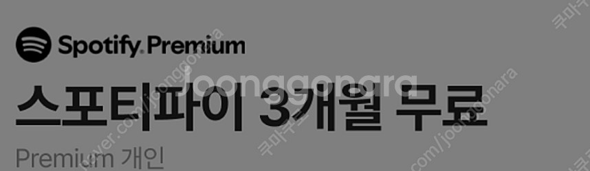 스포티파이 3개월 무료 이용권--0