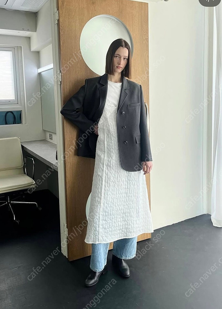 오더먼트 바이 보카바카 자가드 레이어드 원피스 판매합니다. 이미지