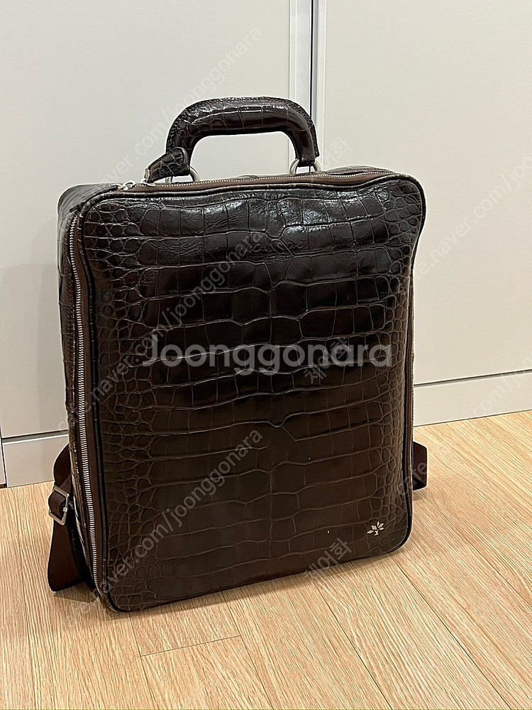 몽삭 가죽 백팩--0
