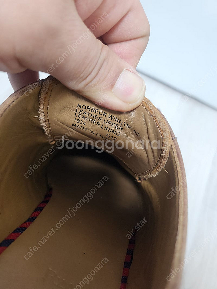 폴로 Norbeck 윙팁 레더 브라운 9D--2