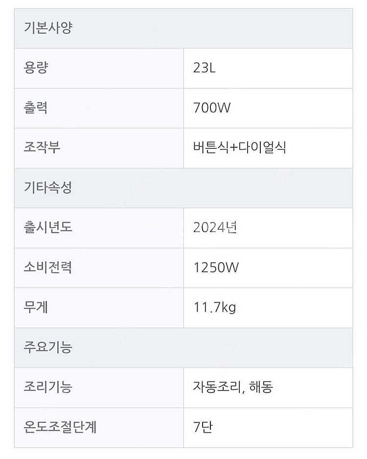 쿠쿠 23리터 전자레인지 미개봉 새상품--1
