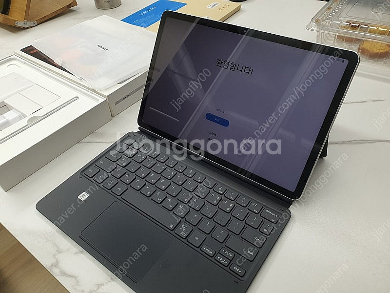 갤럭시 탭 S7 LTE 128GB 정품 키보드케이스--0