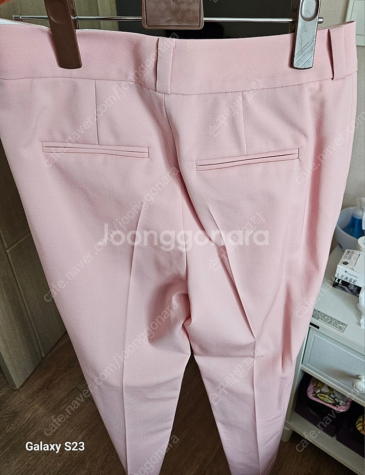 질스튜어트뉴욕 핑크셋업 슬림핏슬랙스--1