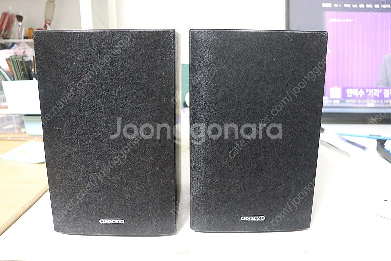 onkyo d-075 북쉘프 스피커.--0