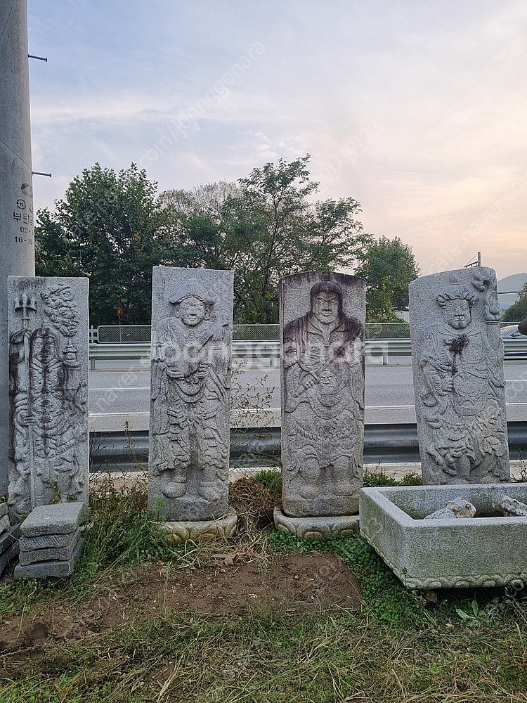 석물 불상 부처님 석가모니 사천왕 사대천왕 석불--8
