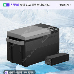 에코플로우 글래시어 냉장고 캠핑용 배터리 가방포함