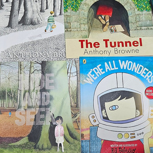 (새책, 택포)앤서니브라운3권(Into the forest, The tunnel, Hide and seek), 영화 원더 원서(We're all wonders)