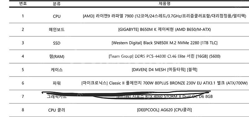 [그래픽카드만 추가] 라이젠9 고사양 본체 팝니다--2