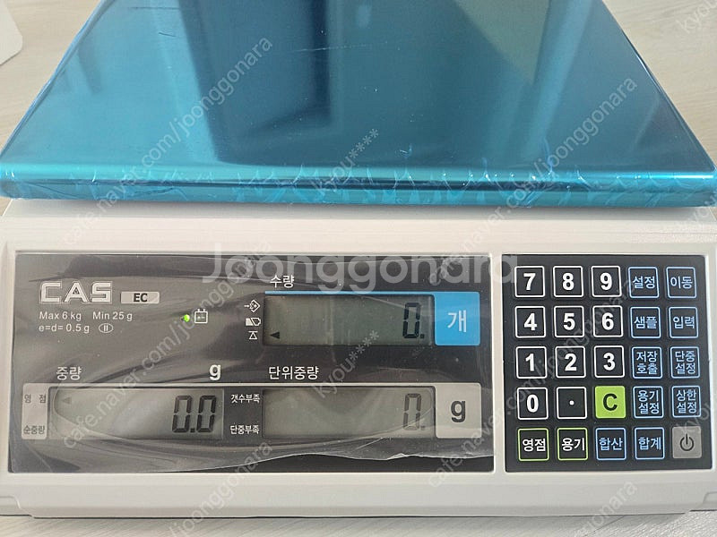 카스 계수형 전자저울 EC-6 판매합니다.(6KG 0....--0