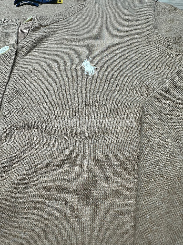 폴로 여성 피마코튼 가디건 M--1