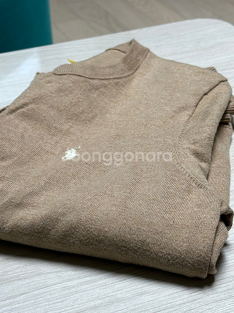 폴로 여성 피마코튼 가디건 M--5