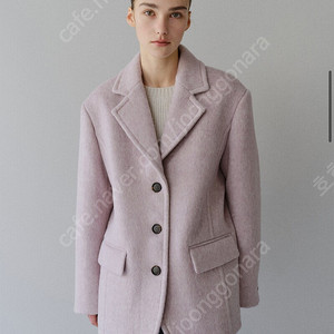 모한 TFW 3BUTTON MELANGE WOOL BLAZER_ 라벤더 S