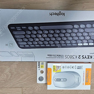 테블릿용 블루투스 키보드(로지텍 K380s) 및 마우스