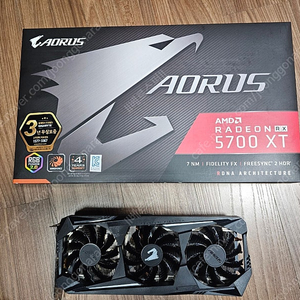 기가 5700xt 어로스 풀박스 팝니다