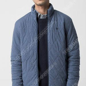 코오롱스포츠X시리즈 콜라보 가먼트다잉 누빔 자켓