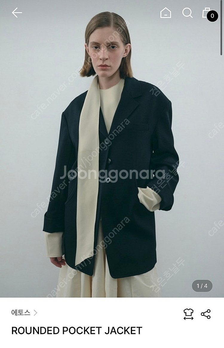 에토스 ROUNDED POCKET JACKET--2