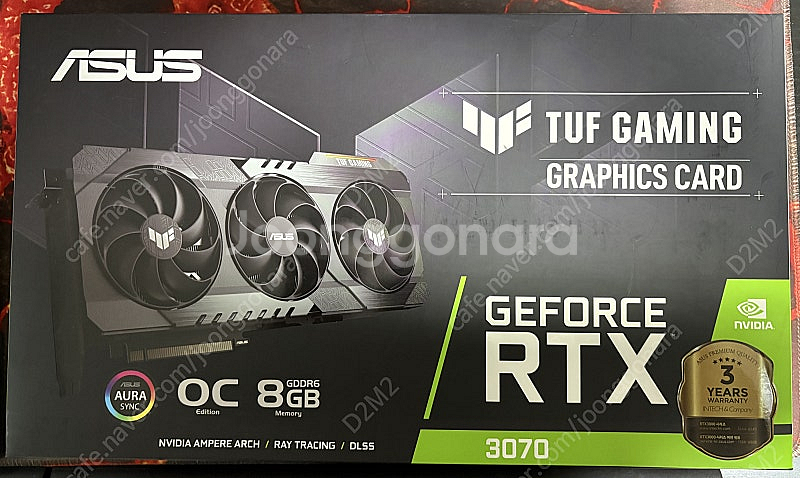 ASUS TUF 3070 8GB 그래픽카드 판매합니다--0