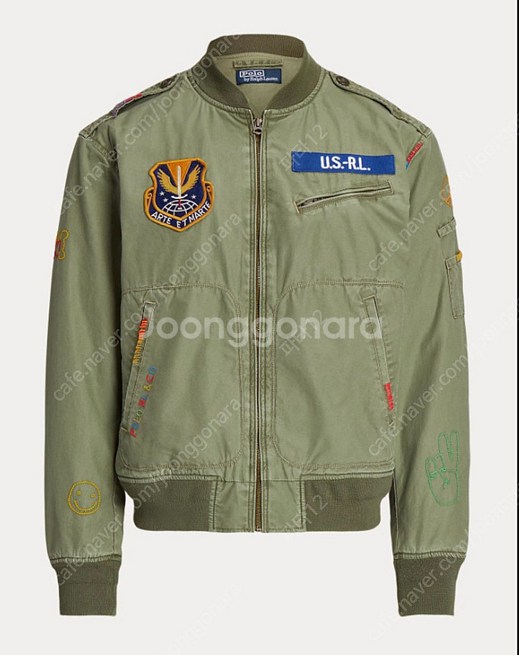 폴로랄프로렌 피스러브 자켓 봄버자켓 m-1자켓 L--0